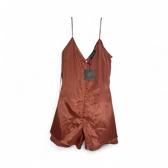 Dress Forum Copper Satin Slip Dress - Picture 7 of 12